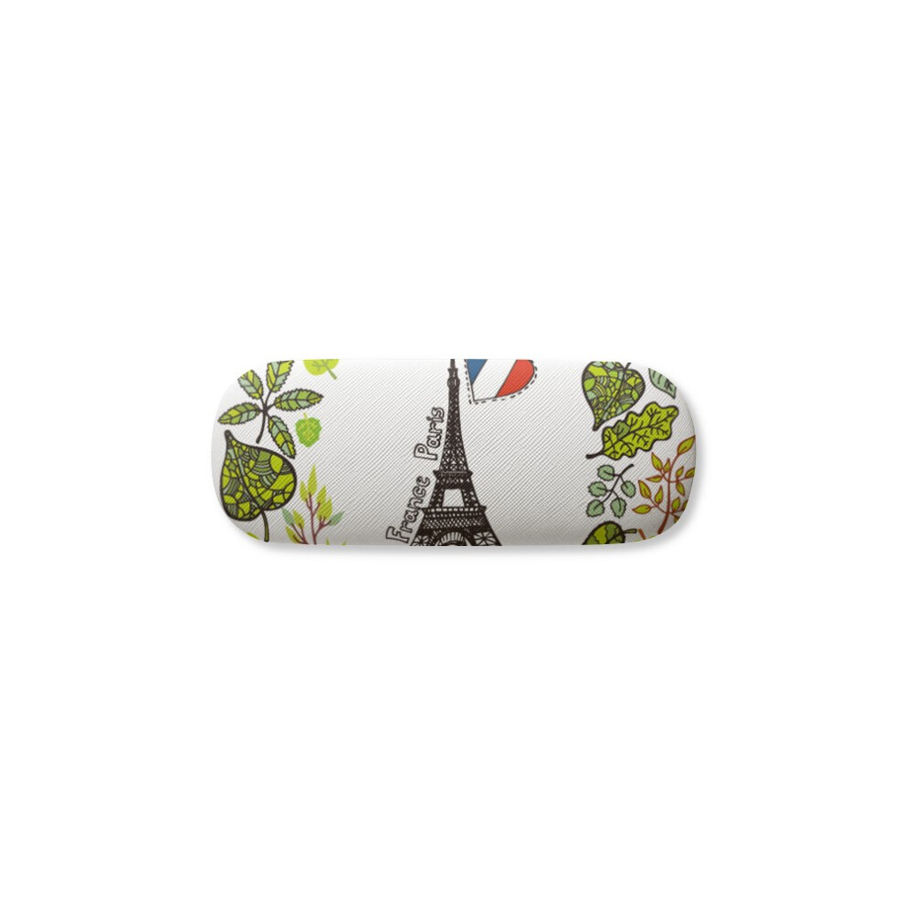Diythinker The Eiffel Tower Paris France Illustration Glasses Case Eyeglasses Hard Shell Storage Spectacle Box
