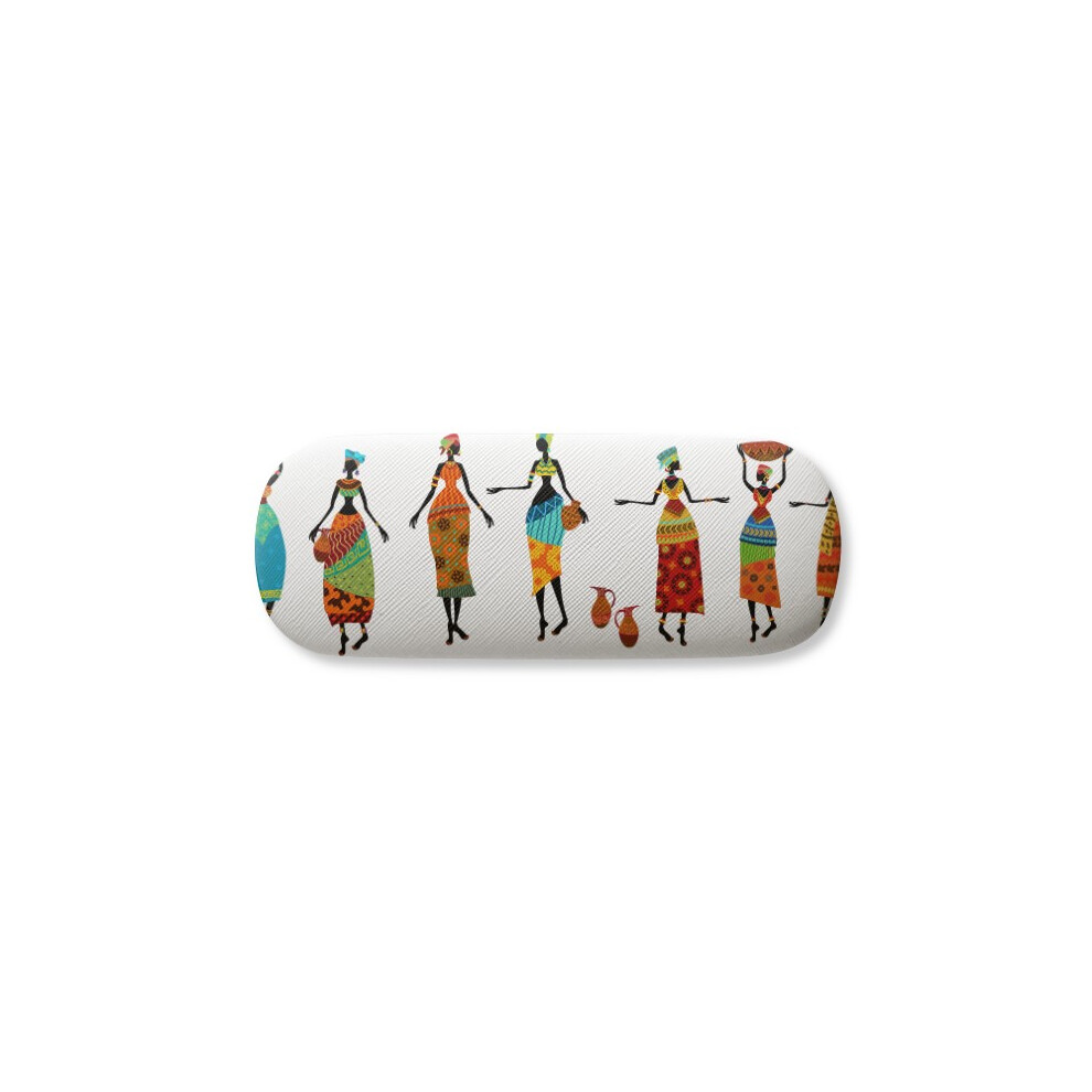 Diythinker Women Ladytotems African Dresses Glasses Case Eyeglasses Hard Shell Storage Spectacle Box