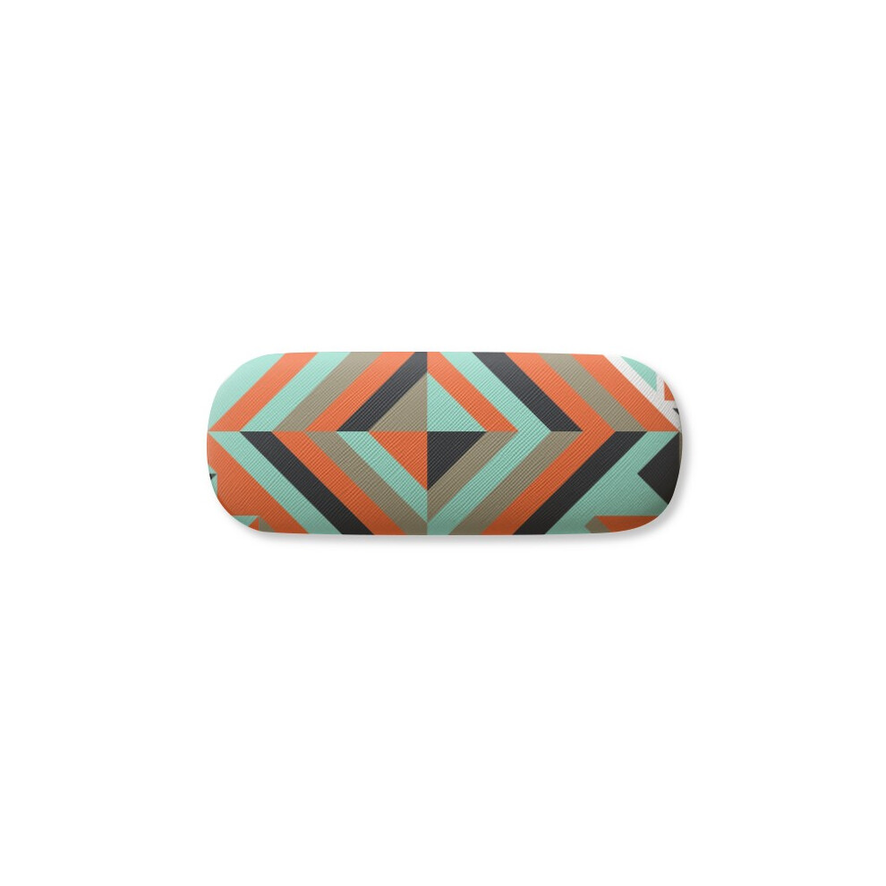 Diythinker Green Rhombus Geometric Pattern Glasses Case Eyeglasses Hard Shell Storage Spectacle Box