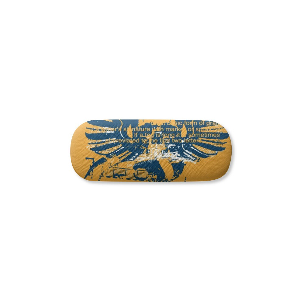 Diythinker L Wings Graffiti Street Glasses Case Eyeglasses Hard Shell Storage Spectacle Box