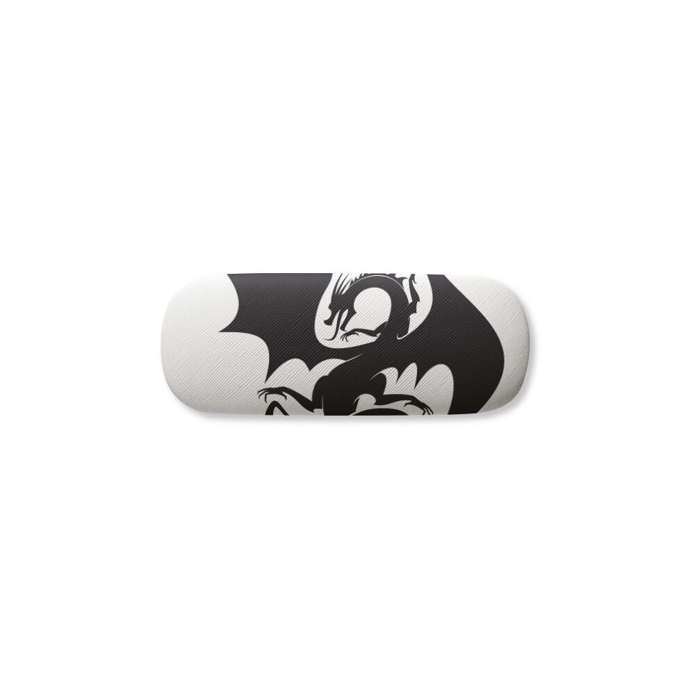 Diythinker Grain Dragon Animal Art Outline Glasses Case Eyeglasses Hard Shell Storage Spectacle Box