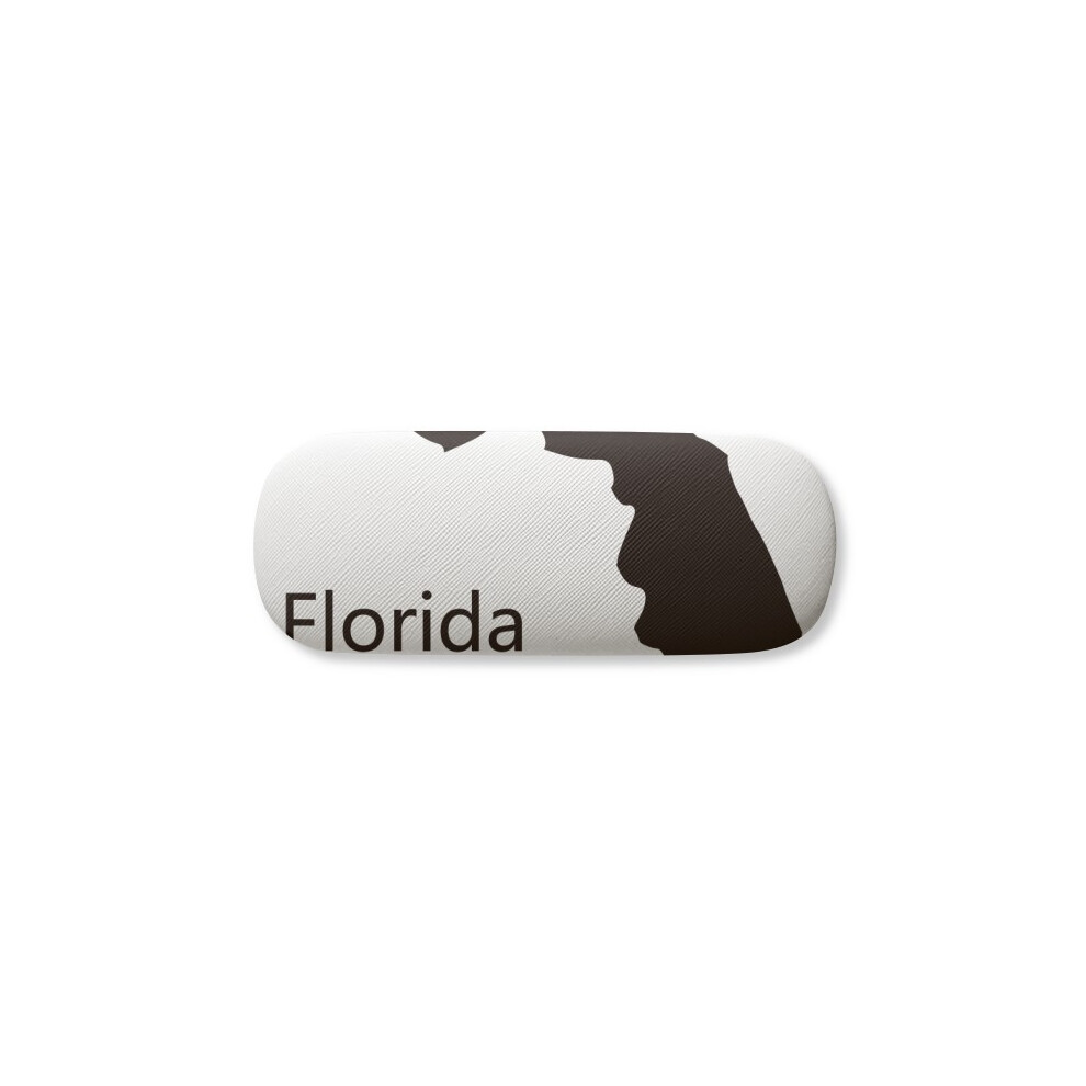 Diythinker Florida America Usa Map Outline Glasses Case Eyeglasses Hard Shell Storage Spectacle Box