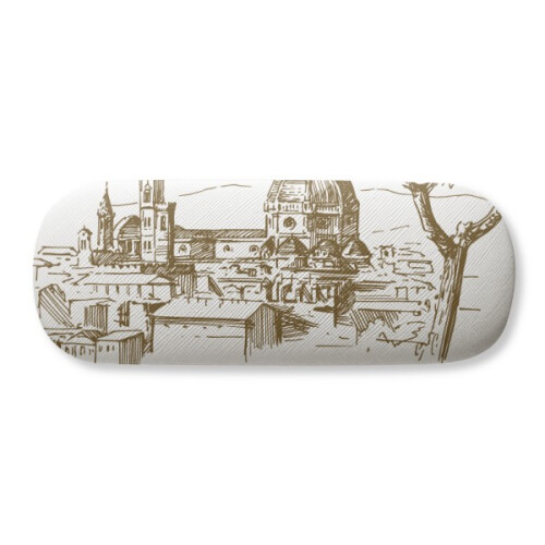 Florence Cathedral Italy Pattern Glasses Case Eyeglasses Hard Shell Storage Spectacle Box