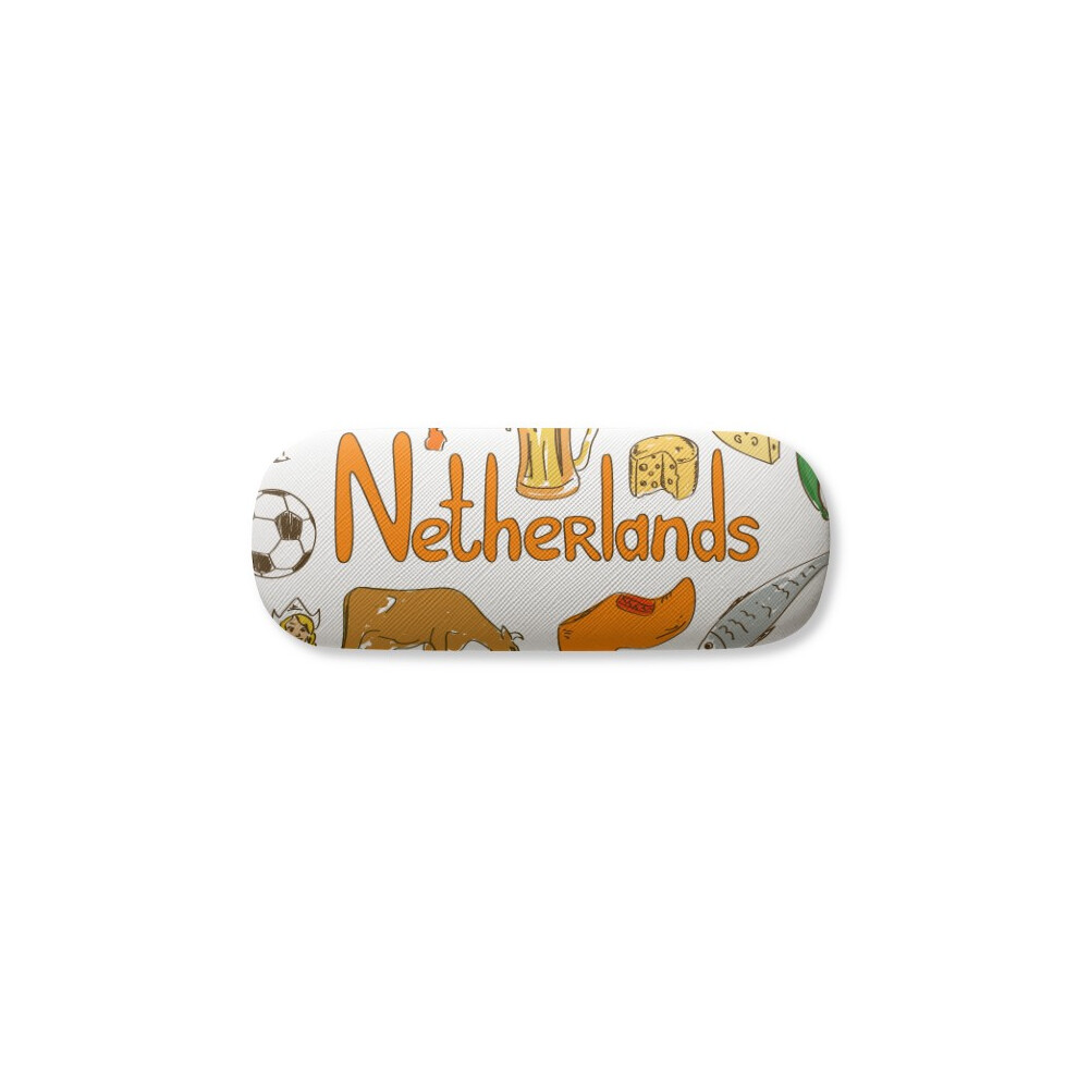 Diythinker Netherlands Landscap Animals National Flag Glasses Case Eyeglasses Hard Shell Storage Spectacle Box