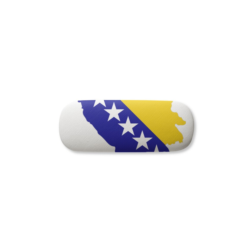 Diythinker Bosnia And Herzegovina Map National Flag Glasses Case Eyeglasses Hard Shell Storage Spectacle Box