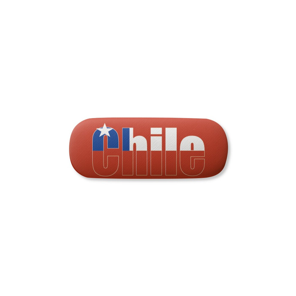 Diythinker Chile Country Flag Name Glasses Case Eyeglasses Hard Shell Storage Spectacle Box