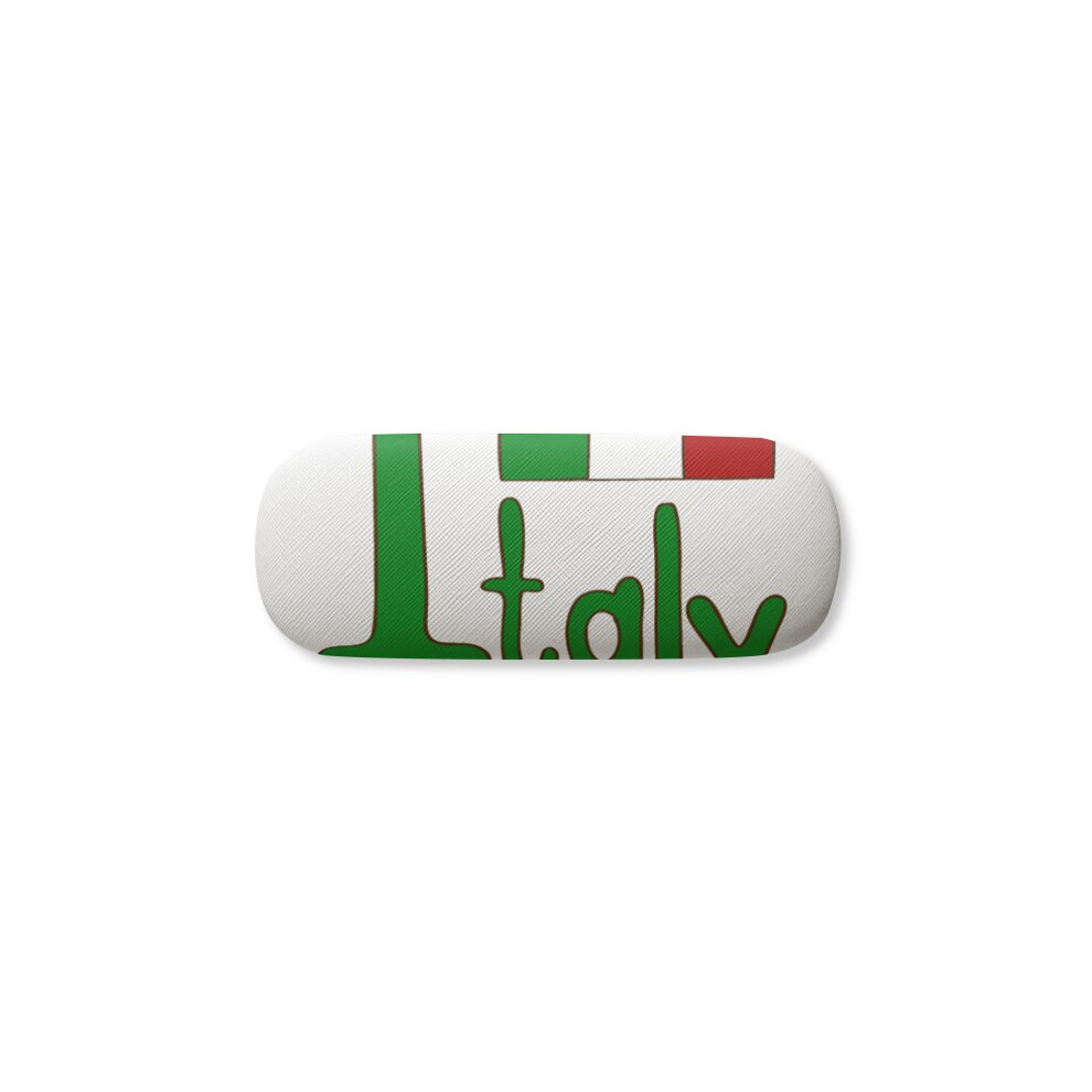 Diythinker Green Italy National Flag Pattern Glasses Case Eyeglasses Hard Shell Storage Spectacle Box