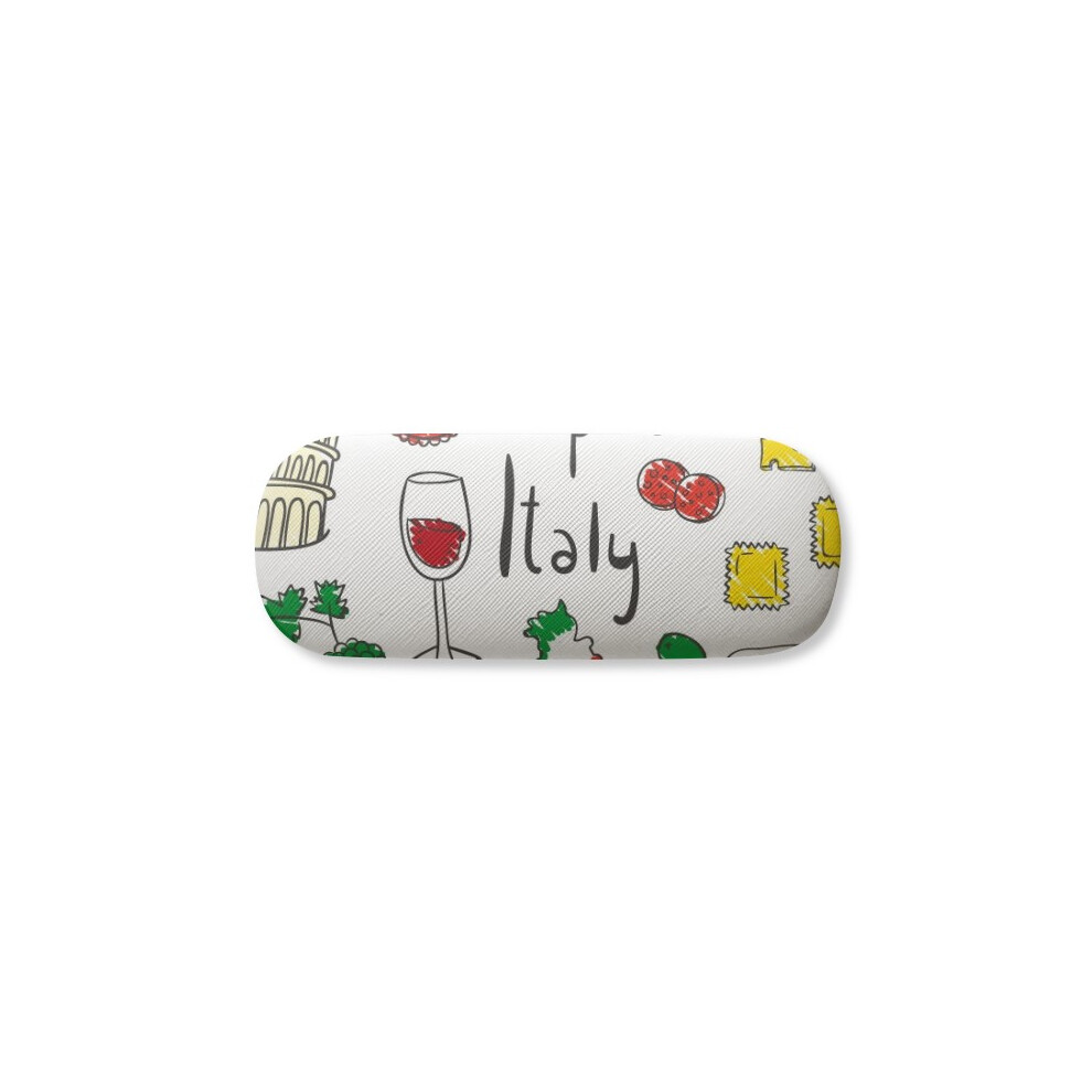 Diythinker Italy Landscape The Leaning Tower Of Pisa Glasses Case Eyeglasses Hard Shell Storage Spectacle Box