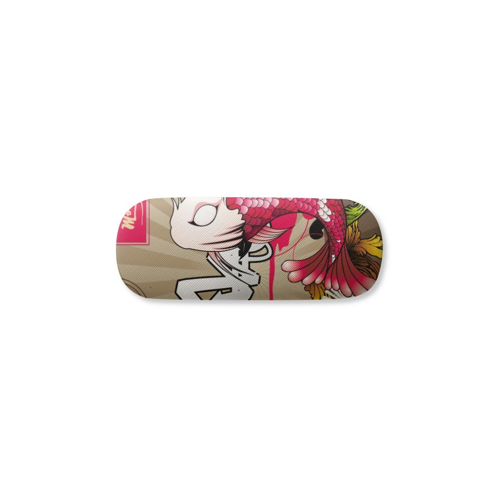 Diythinker Japan Carp Waves Pattern Glasses Case Eyeglasses Hard Shell Storage Spectacle Box