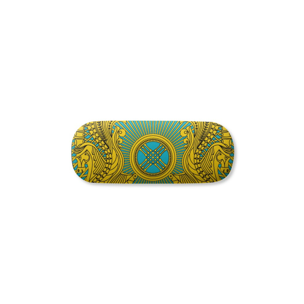 Diythinker Kazakhstan Asia National Emblem Glasses Case Eyeglasses Hard Shell Storage Spectacle Box