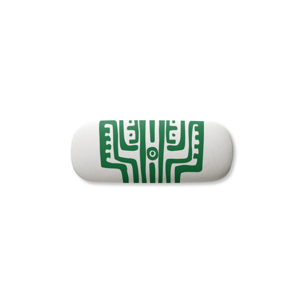 Diythinker Mexico Totems Ancient Civilization Cactus Glasses Case Eyeglasses Hard Shell Storage Spectacle Box