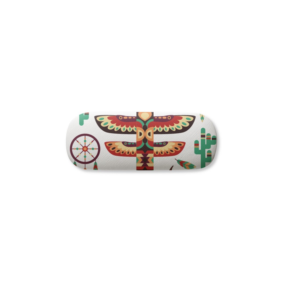 Diythinker Traditional American Dream Catcher Indian Glasses Case Eyeglasses Hard Shell Storage Spectacle Box