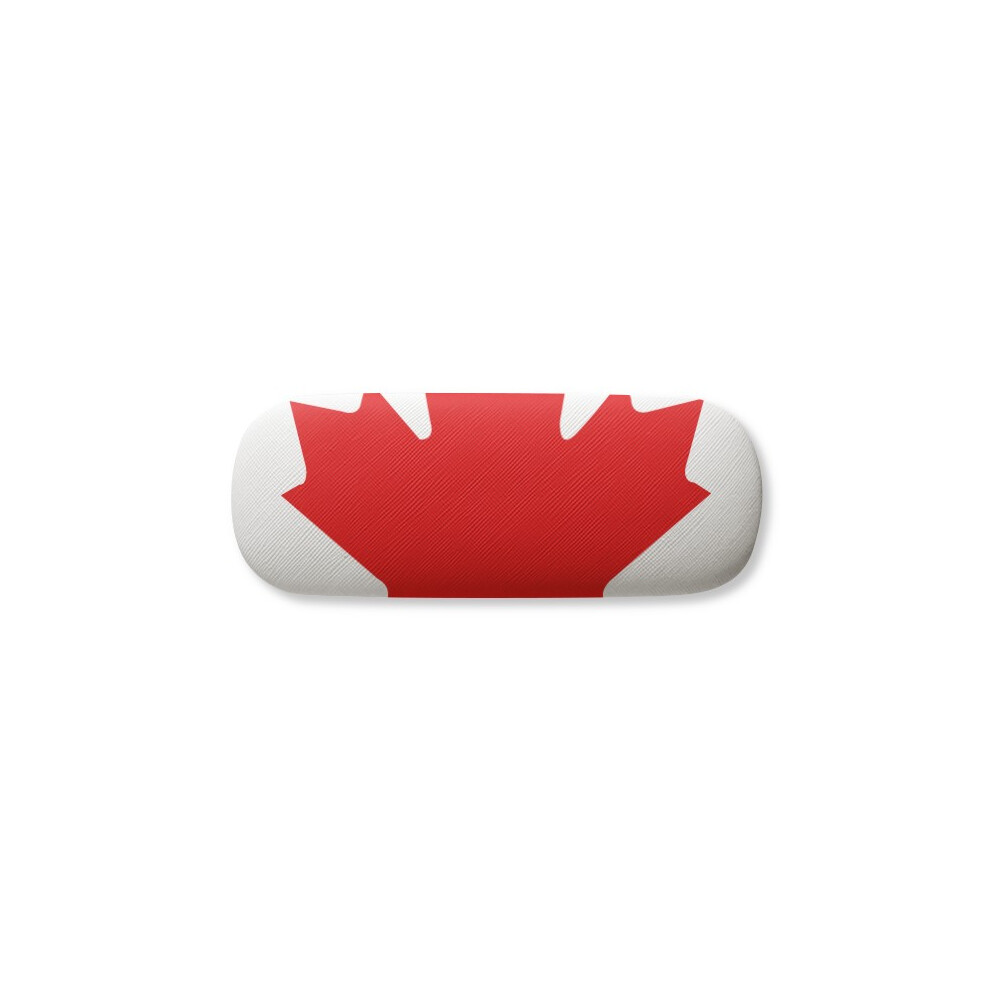 Diythinker Red Maple Canada Country Culture Symbol Glasses Case Eyeglasses Hard Shell Storage Spectacle Box