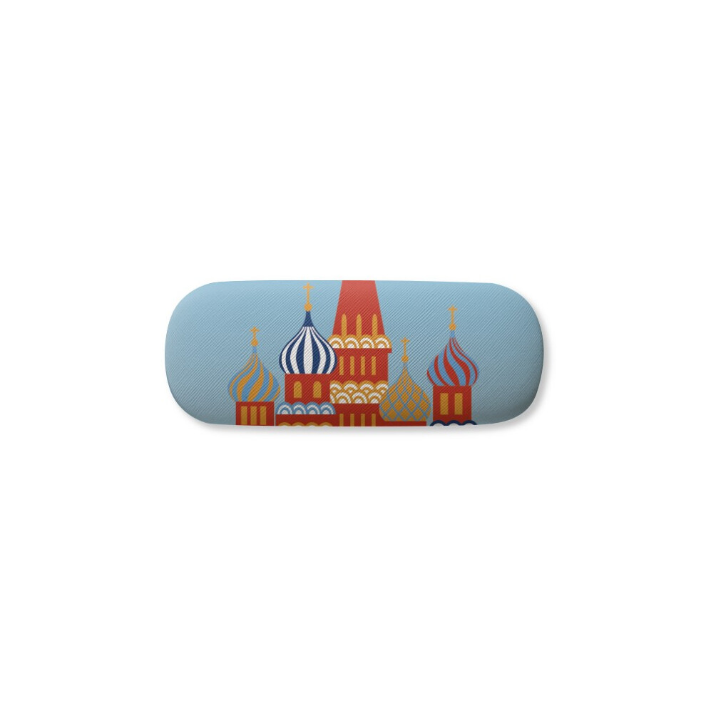 Diythinker Russia National Symbol Kremlin Pattern Glasses Case Eyeglasses Hard Shell Storage Spectacle Box