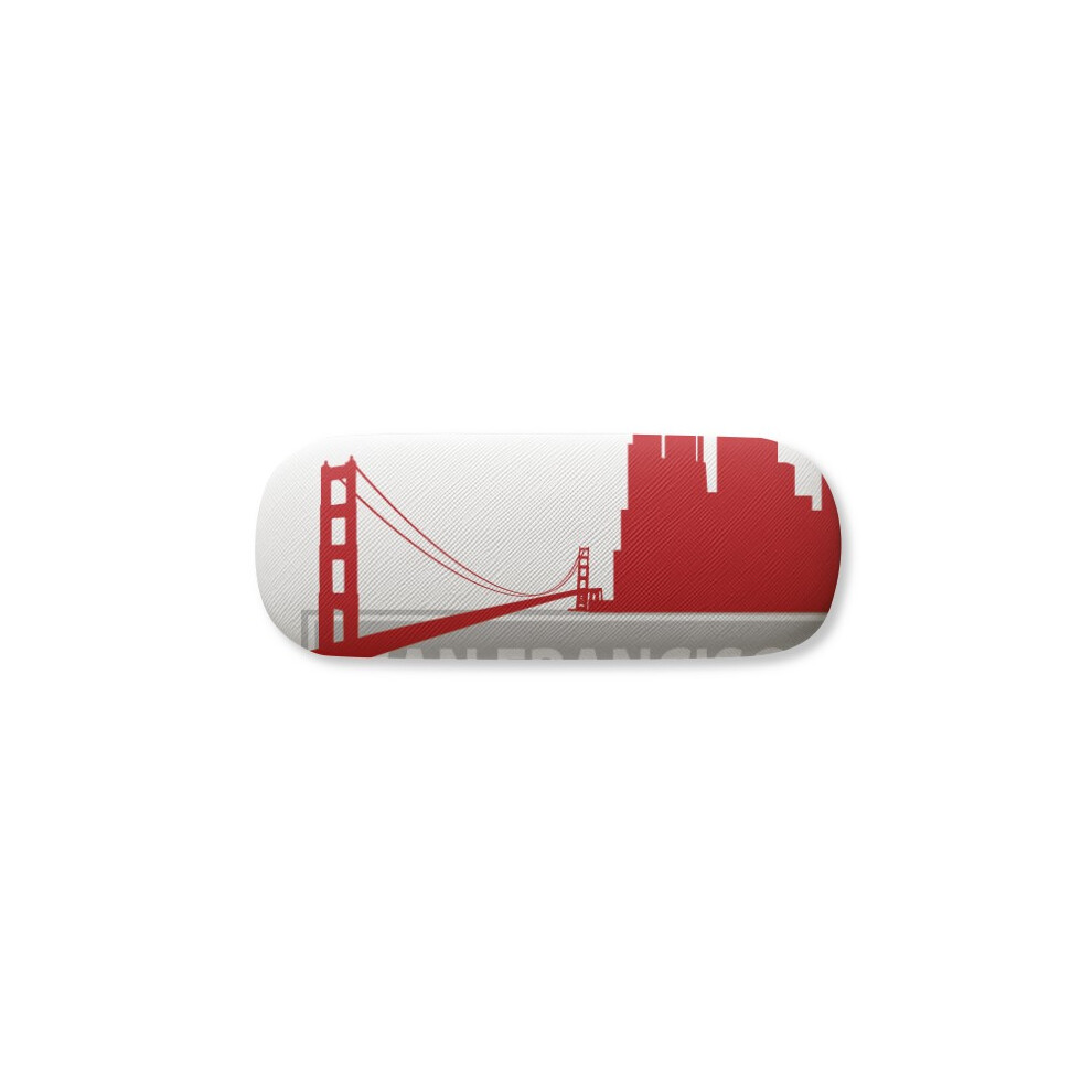 Diythinker San Francisco America Country City Outline Glasses Case Eyeglasses Hard Shell Storage Spectacle Box