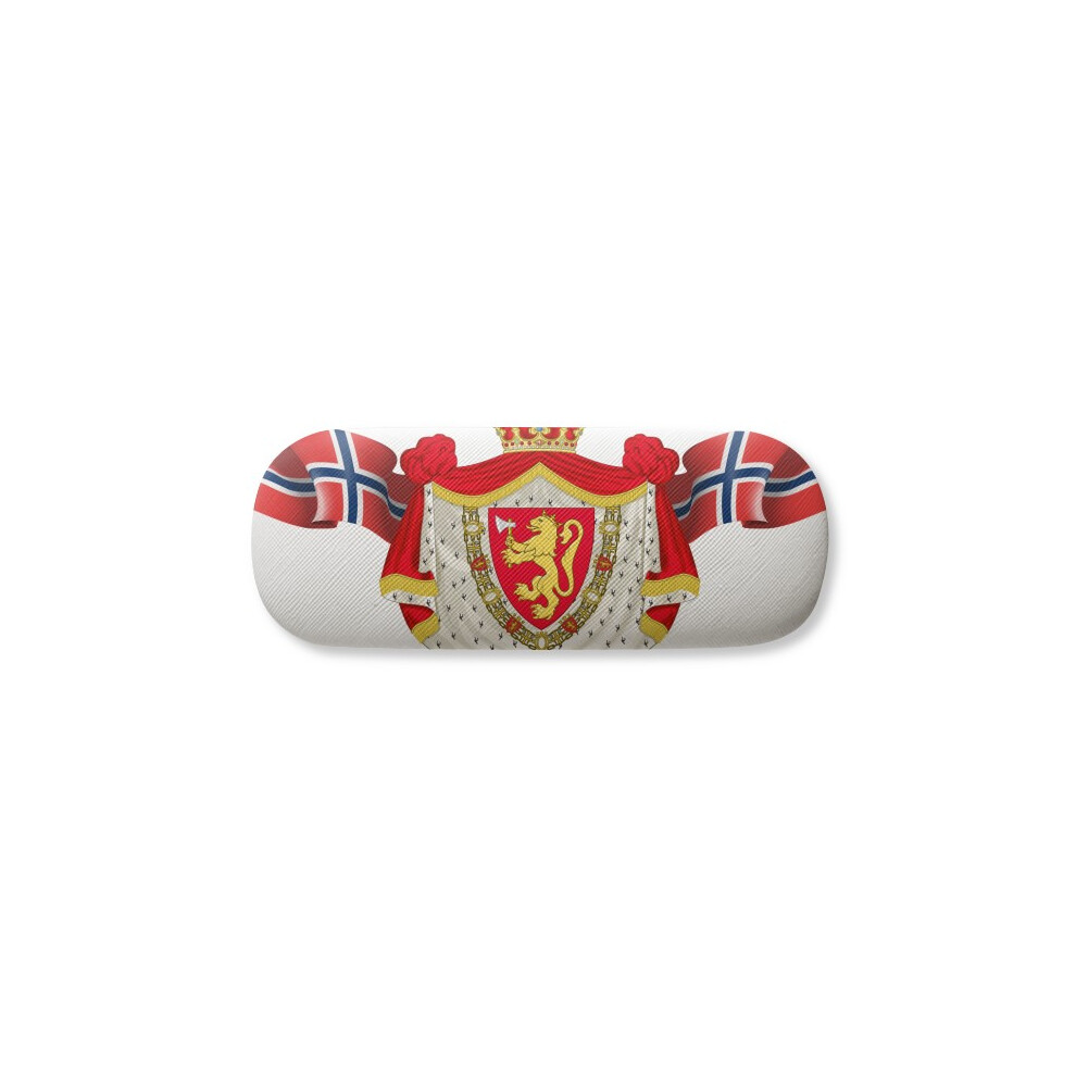 Diythinker Norway National Emblem Country Symbol Glasses Case Eyeglasses Hard Shell Storage Spectacle Box