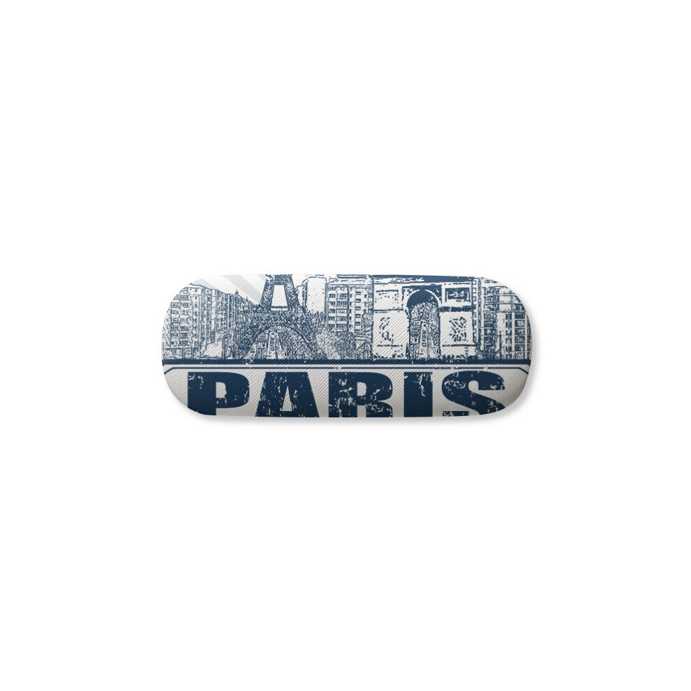 Diythinker Paris France Flag Eiffel Tower Architecture Glasses Case Eyeglasses Hard Shell Storage Spectacle Box