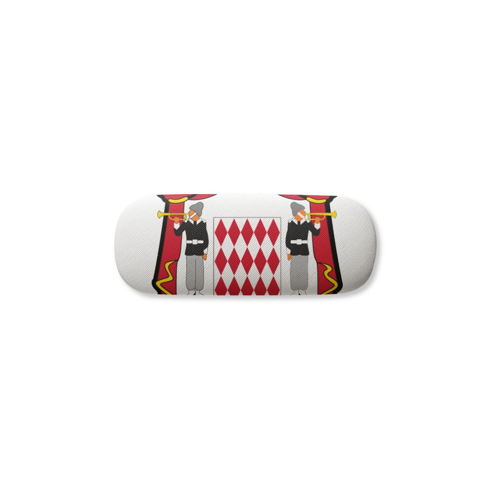 Diythinker Principality Of Monaco National Emblem Glasses Case Eyeglasses Hard Shell Storage Spectacle Box