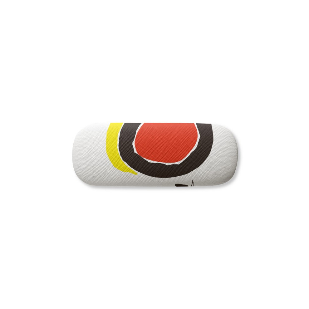 Diythinker Red/Yellow Sunshine Espanol Glasses Case Eyeglasses Hard Shell Storage Spectacle Box