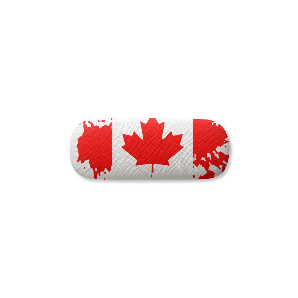 Diythinker Canada Flavor Flag And Maple Glasses Case Eyeglasses Hard Shell Storage Spectacle Box