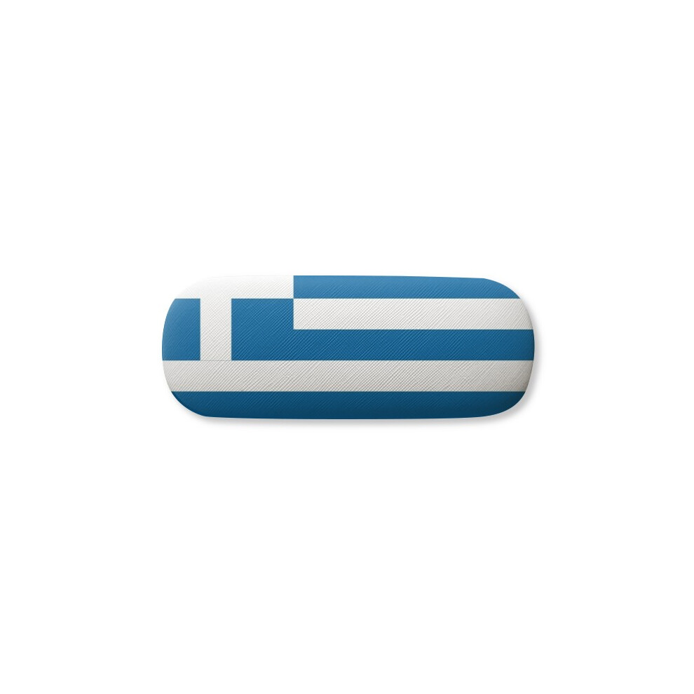 Diythinker Greece National Flag Eu Country Glasses Case Eyeglasses Hard Shell Storage Spectacle Box