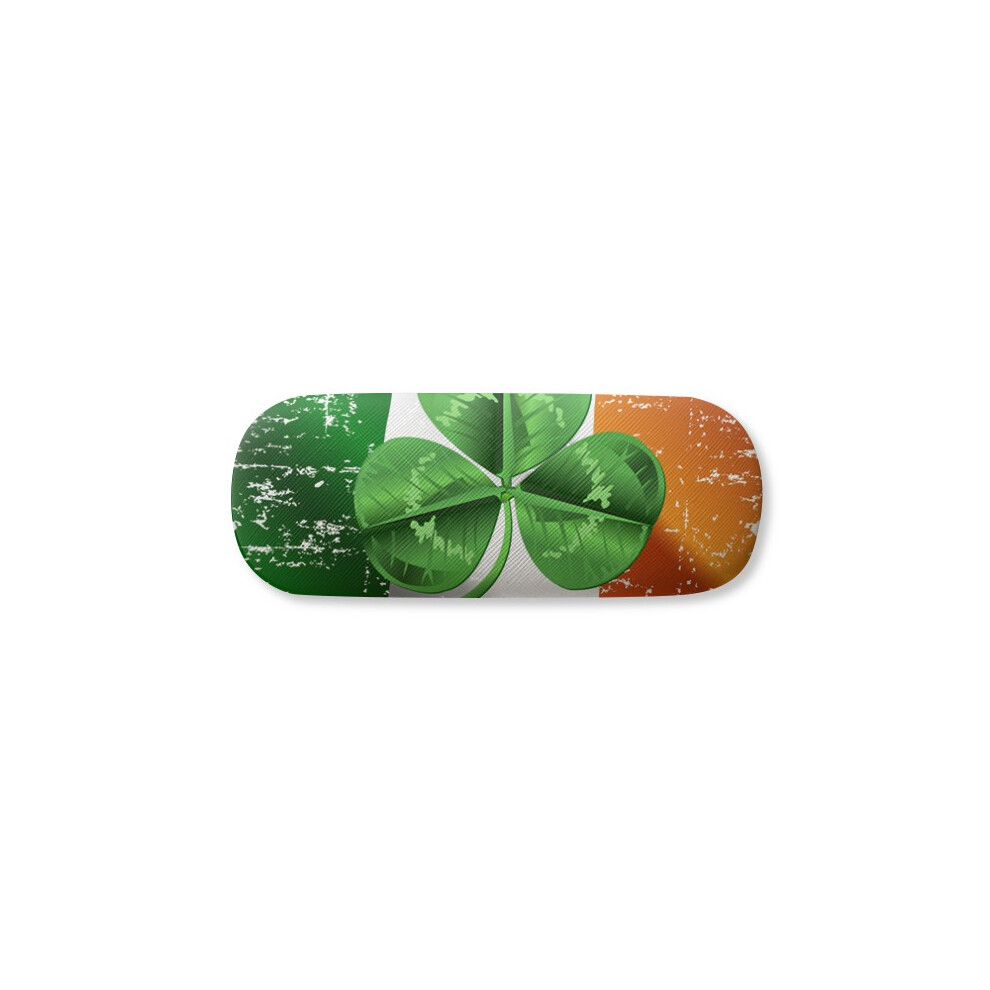 Diythinker Green Ireland National Flag Glasses Case Eyeglasses Hard Shell Storage Spectacle Box