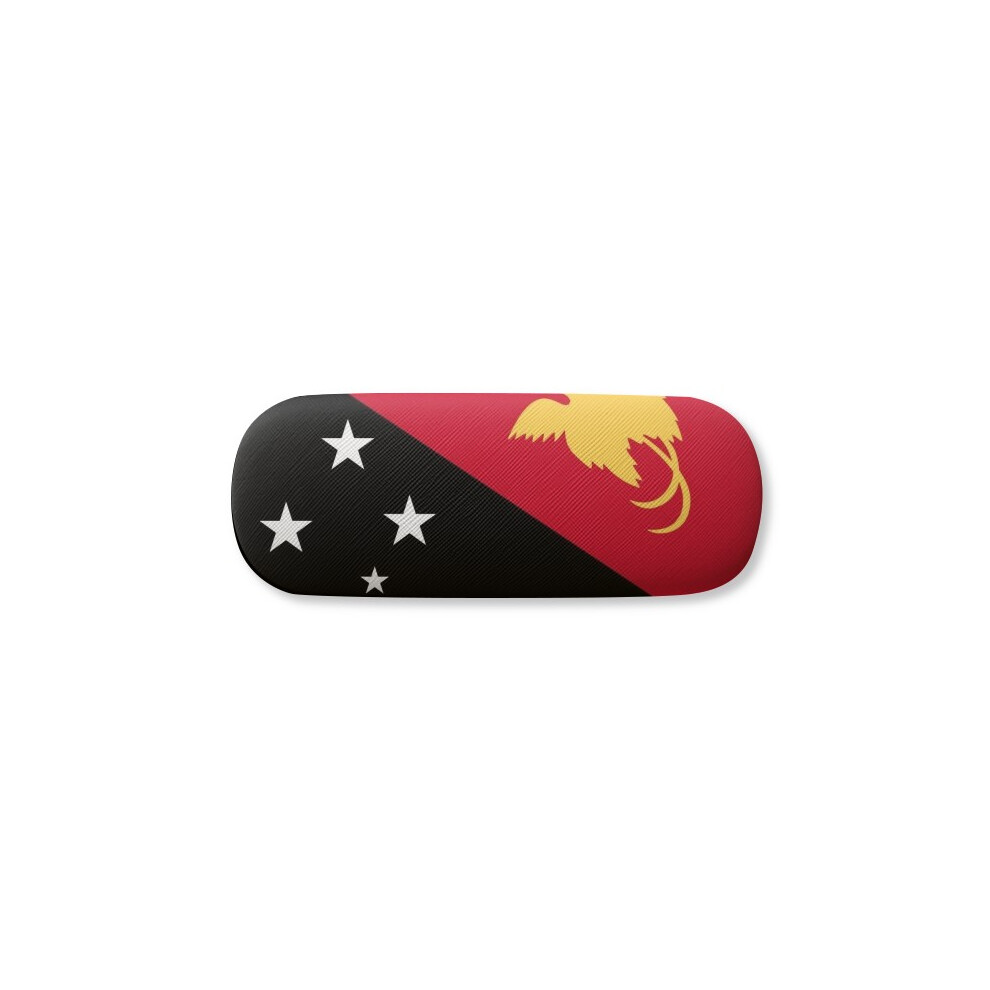 Diythinker Papua New Guinea National Flag Oceania Country Glasses Case Eyeglasses Hard Shell Storage Spectacle Box