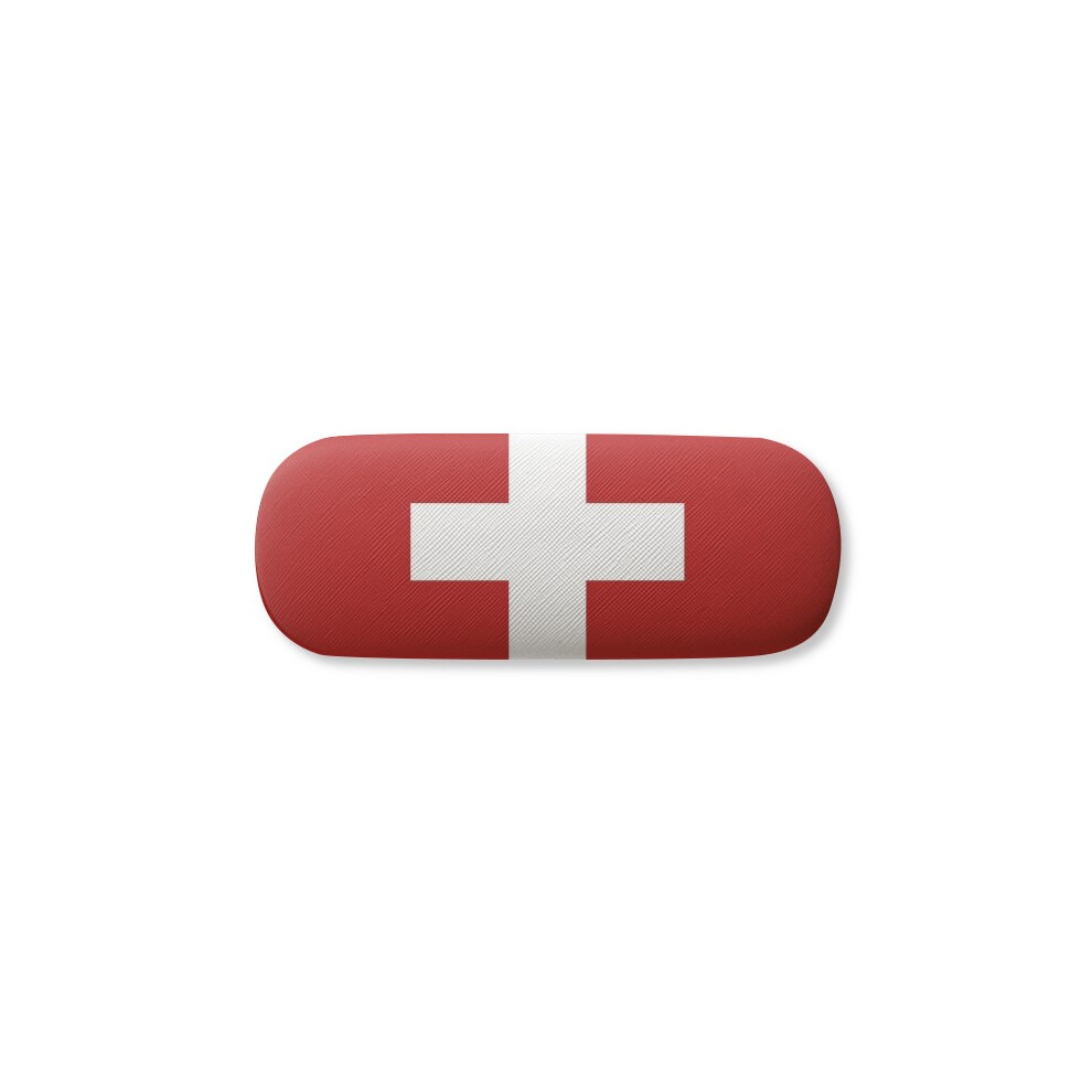 Diythinker Switzerland National Flag Eu Country Glasses Case Eyeglasses Hard Shell Storage Spectacle Box