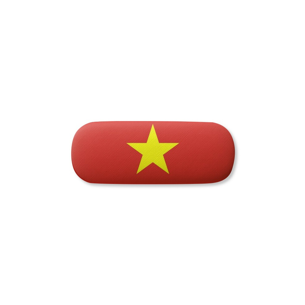 Diythinker Vietnam National Flag Asia Country Glasses Case Eyeglasses Hard Shell Storage Spectacle Box