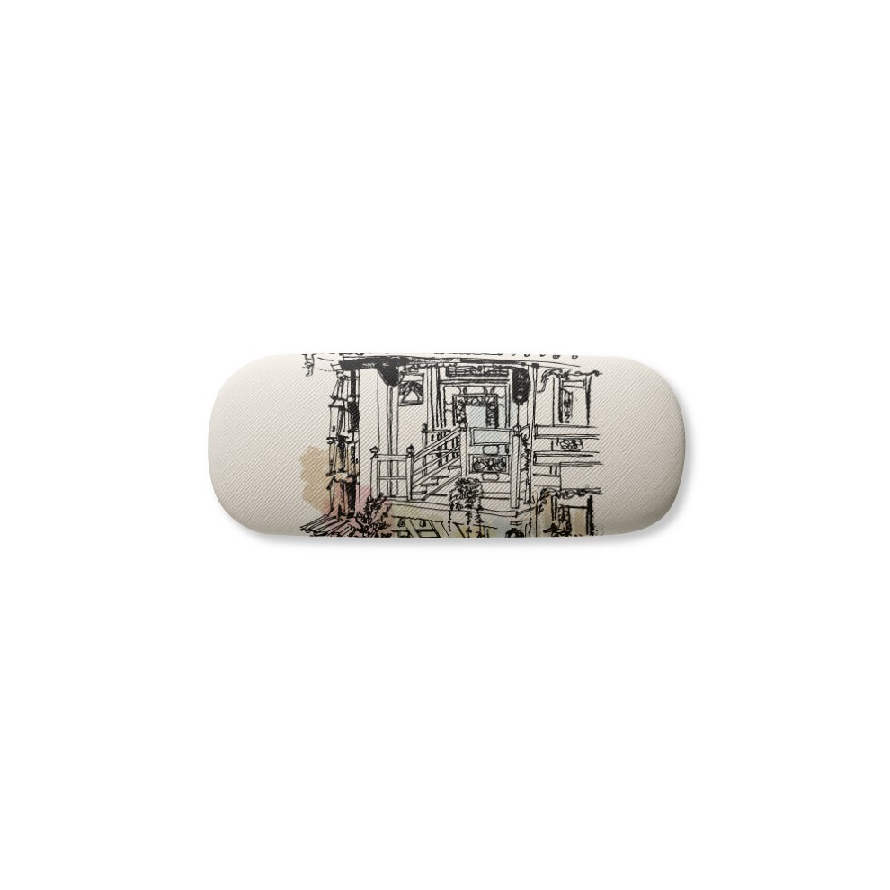 Diythinker A Cute Alley In Dali Of China Glasses Case Eyeglasses Hard Shell Storage Spectacle Box