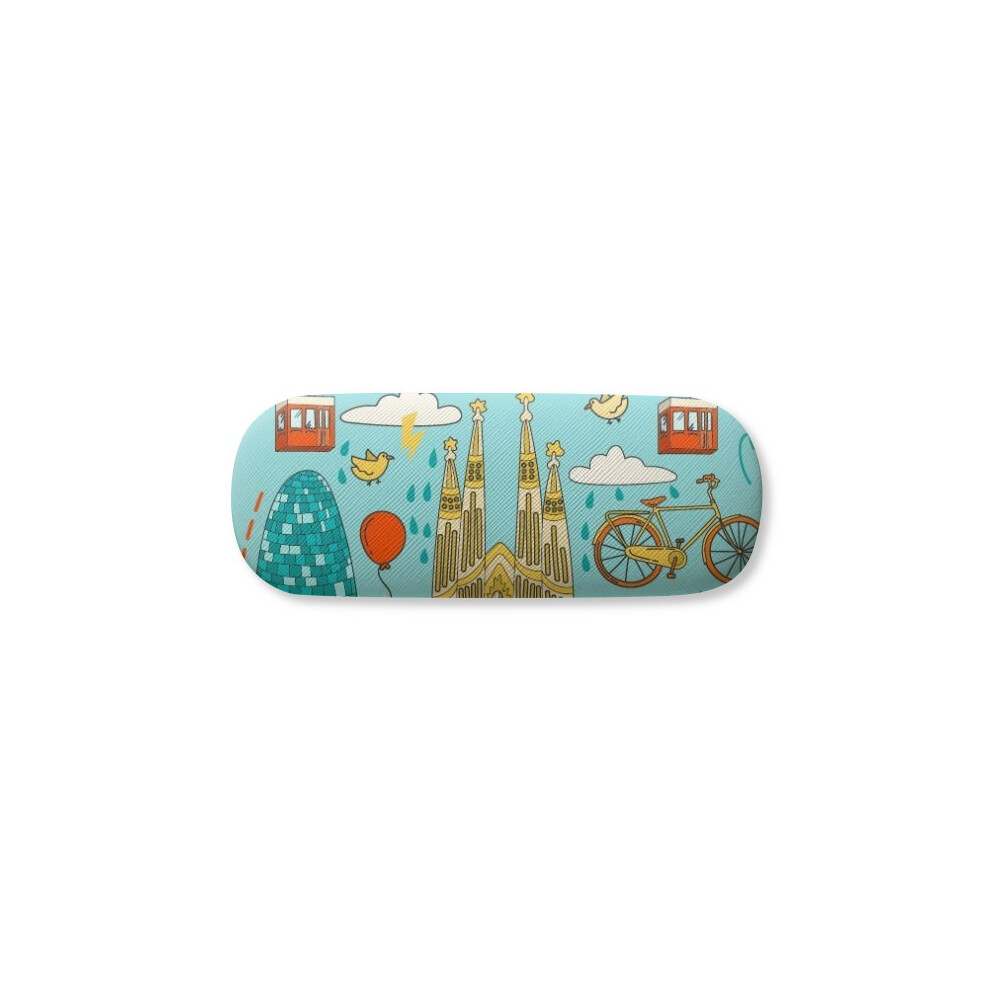 Diythinker Barcelona Spanish Sagrada Falia Glasses Case Eyeglasses Hard Shell Storage Spectacle Box