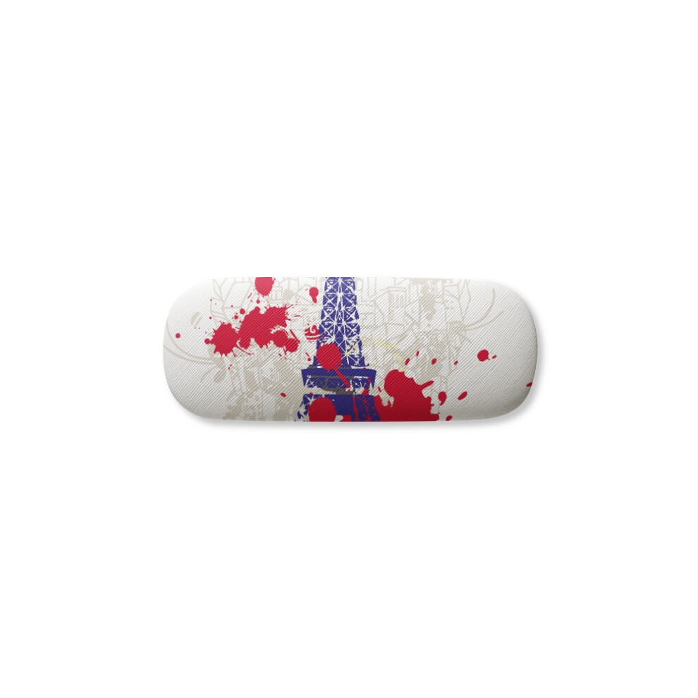 Diythinker Eiffel Tower Outline France Paris Glasses Case Eyeglasses Hard Shell Storage Spectacle Box