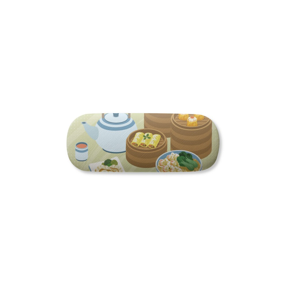Diythinker Hong Kong Style China Dim Sum Glasses Case Eyeglasses Hard Shell Storage Spectacle Box