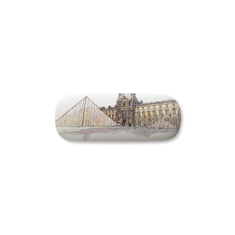 Diythinker Louvre Museum In Paris France Glasses Case Eyeglasses Hard Shell Storage Spectacle Box