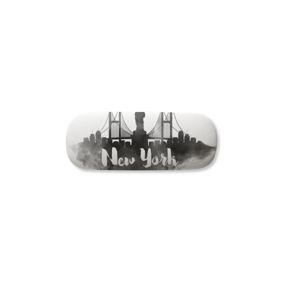 Diythinker New York America Landmark Ink City Painting Glasses Case Eyeglasses Hard Shell Storage Spectacle Box
