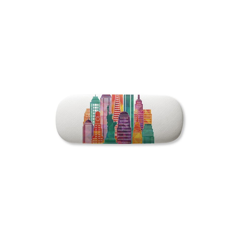 Diythinker Usa America Beautiful Castle Architecture Glasses Case Eyeglasses Hard Shell Storage Spectacle Box