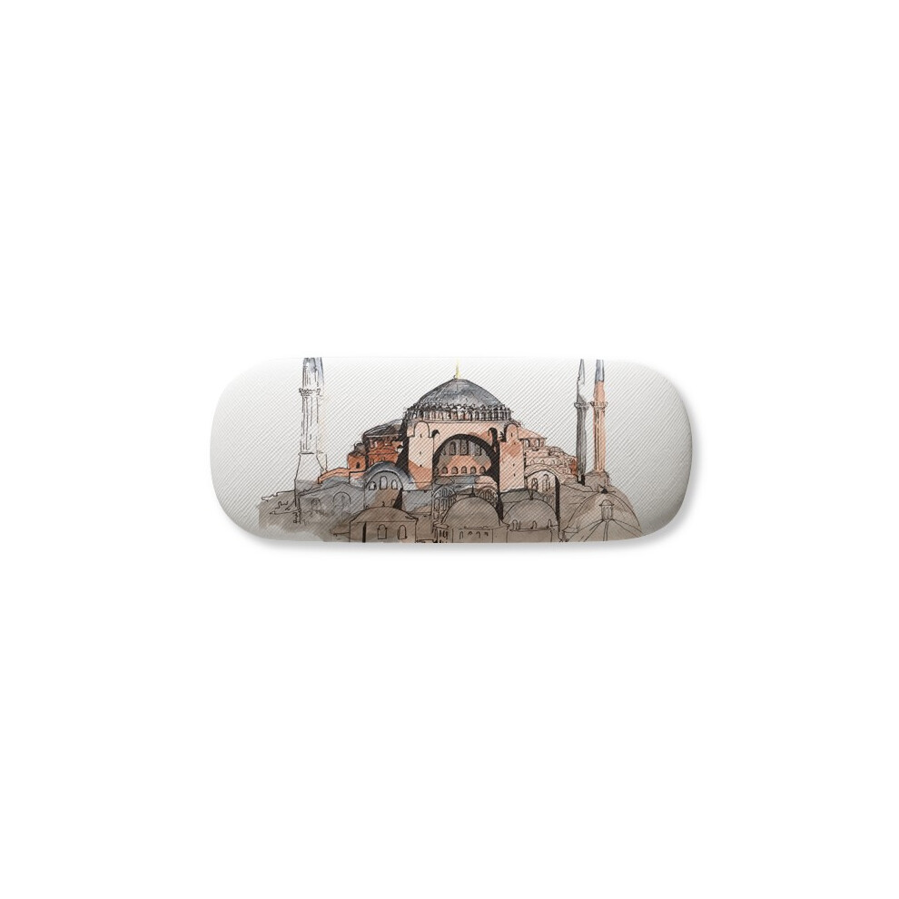Diythinker Turkey Hagia Sophia Istanbul Glasses Case Eyeglasses Hard Shell Storage Spectacle Box