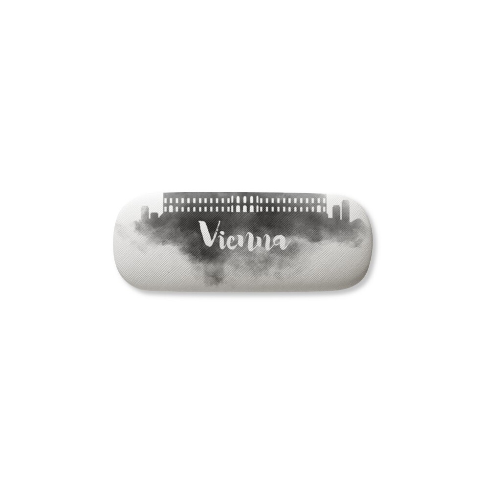 Diythinker Vienna Austria Landmark Ink City Glasses Case Eyeglasses Hard Shell Storage Spectacle Box