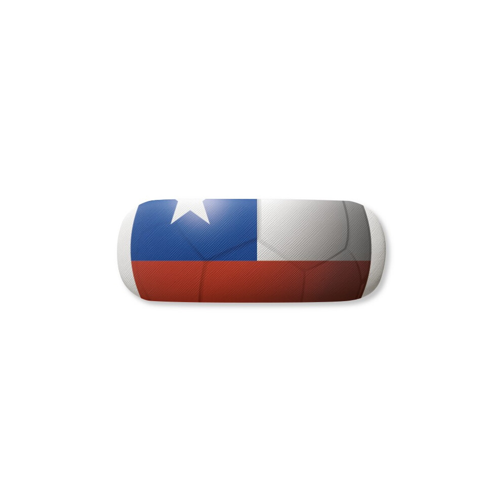 Diythinker Chile National Flag Soccer Football Glasses Case Eyeglasses Hard Shell Storage Spectacle Box