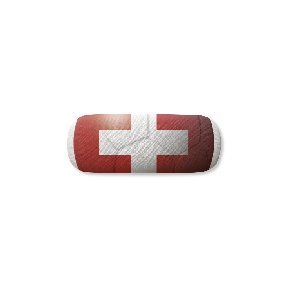 Diythinker Switzerland National Flag Football Glasses Case Eyeglasses Hard Shell Storage Spectacle Box