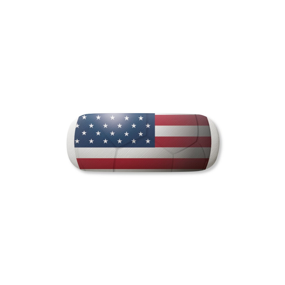 Diythinker Usa National Flag Soccer Football Glasses Case Eyeglasses Hard Shell Storage Spectacle Box