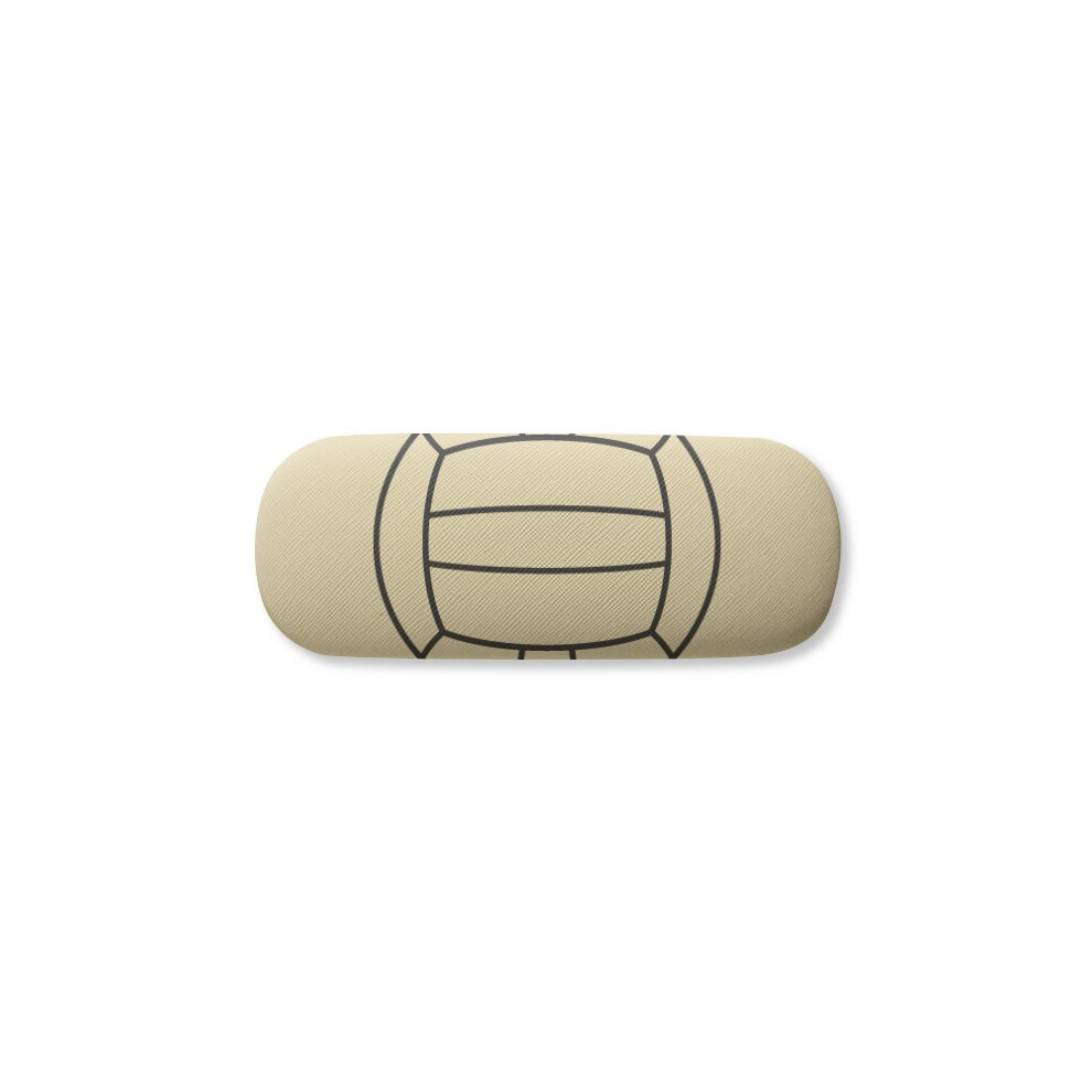 Diythinker Volleyball Sport Line Drawing Pattern Glasses Case Eyeglasses Hard Shell Storage Spectacle Box