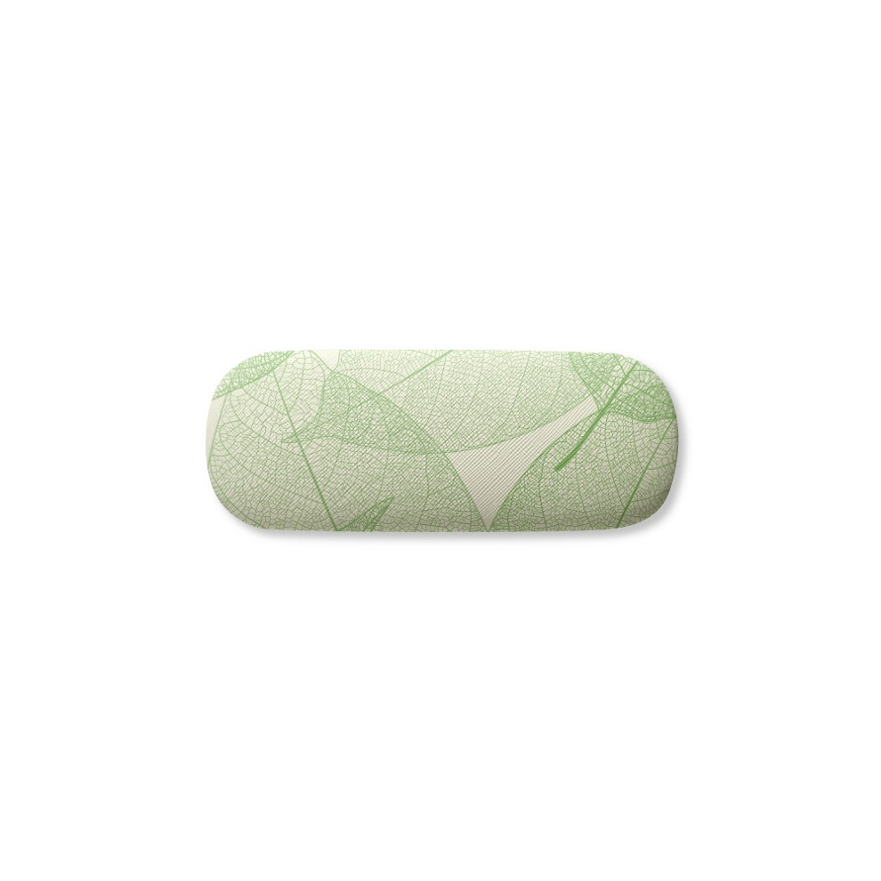 Diythinker Green/White Illustration Pattern Glasses Case Eyeglasses Hard Shell Storage Spectacle Box