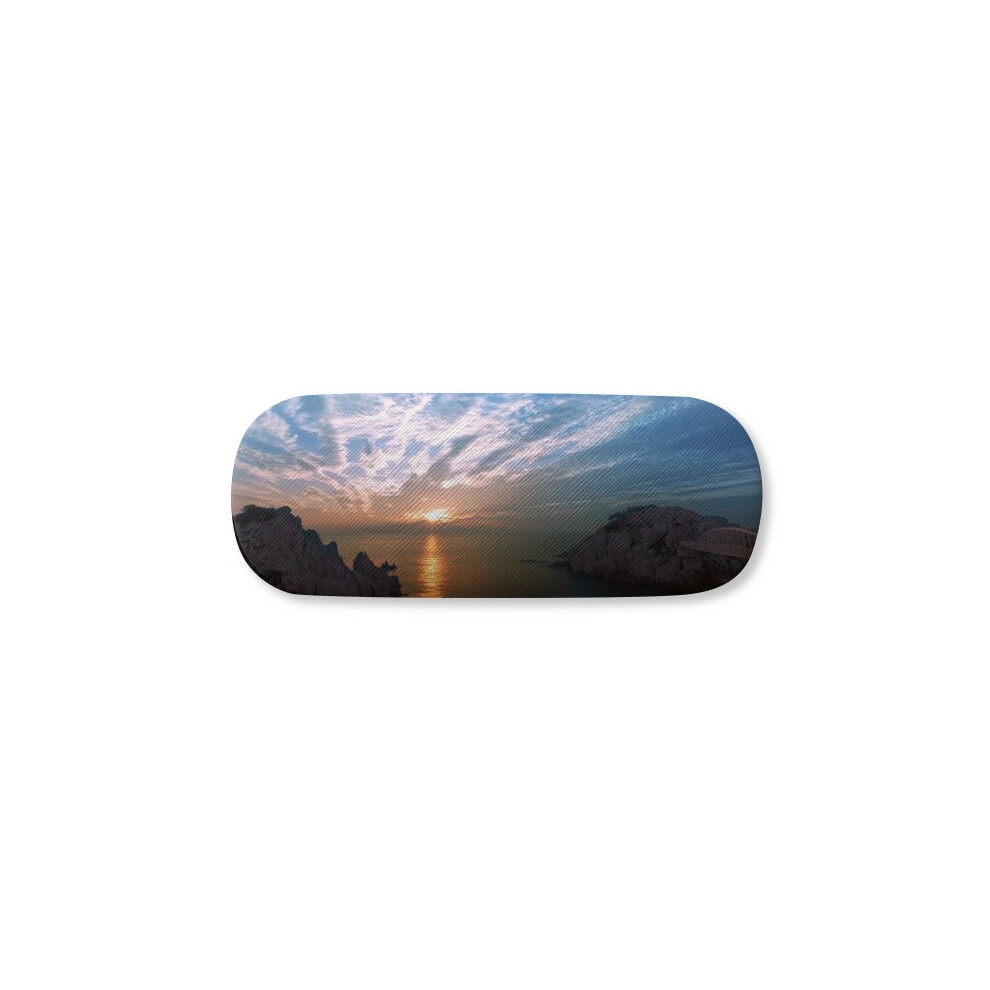 Diythinker Lake Mountain Science Nature Scenery Glasses Case Eyeglasses Hard Shell Storage Spectacle Box