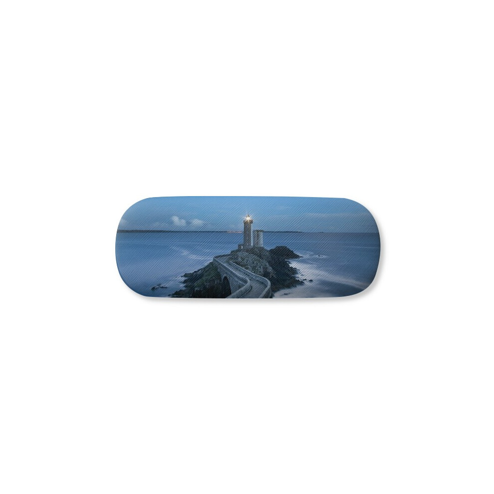 Diythinker Dark Ocean Tower Picture Glasses Case Eyeglasses Hard Shell Storage Spectacle Box