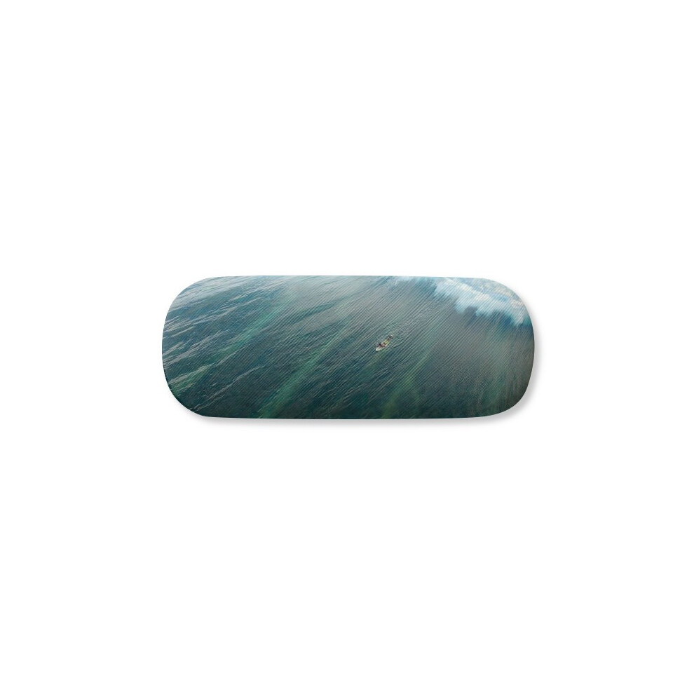 Diythinker Ocean Sand Beach Sea Surfing Wave Picture Glasses Case Eyeglasses Hard Shell Storage Spectacle Box