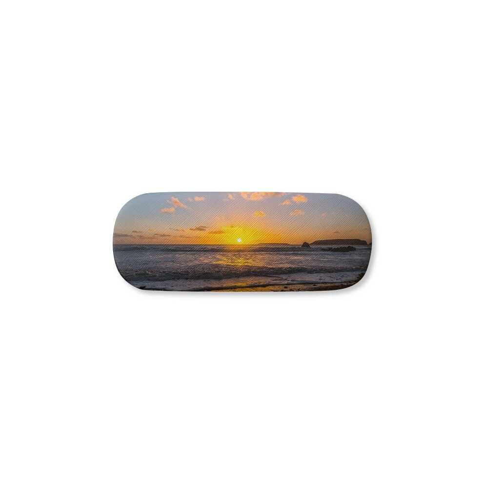 Diythinker Ocean Water Sea Beach Science Nature Picture Glasses Case Eyeglasses Hard Shell Storage Spectacle Box