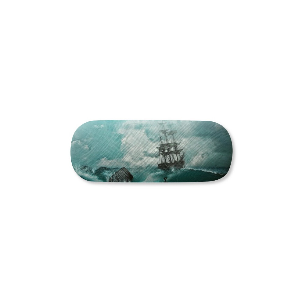 Diythinker Ocean Water Wave Science Nature Picture Glasses Case Eyeglasses Hard Shell Storage Spectacle Box