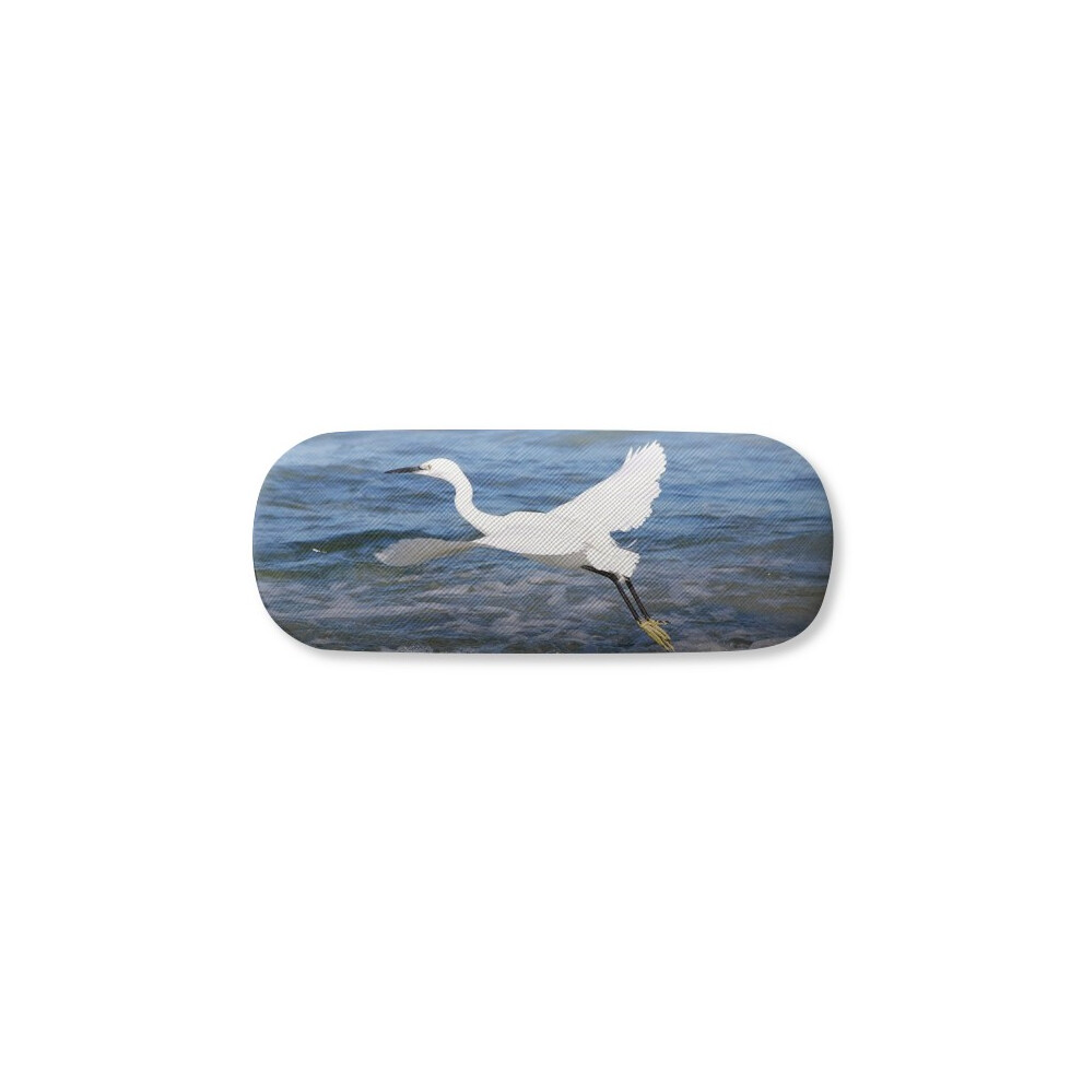 Diythinker White Ocean Bird Sea Picture Glasses Case Eyeglasses Hard Shell Storage Spectacle Box