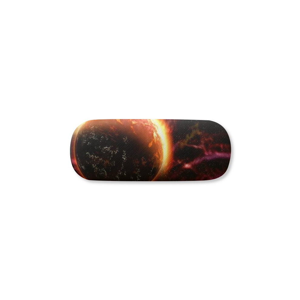 Diythinker Red/Dark Planet Universe Glasses Case Eyeglasses Hard Shell Storage Spectacle Box